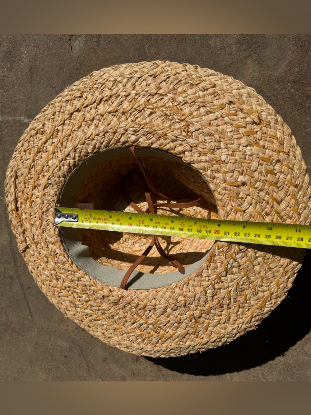 Pistil Skiff Sun Hat - Braided Raffia Sun Hat with Suede Hat Band - Picture 14 of 15